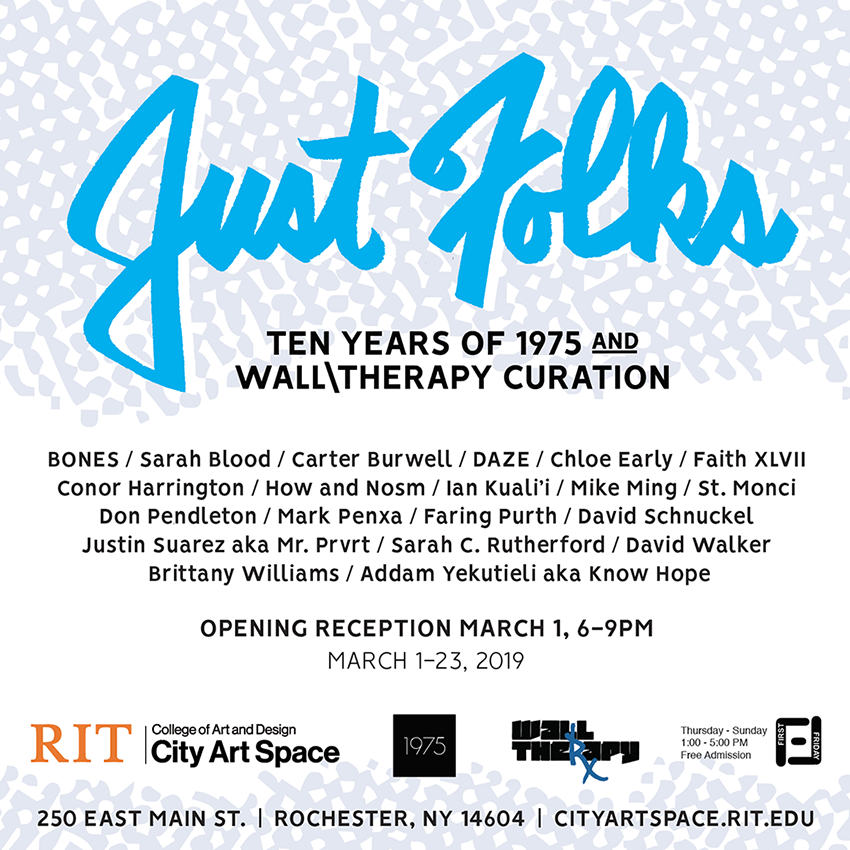 JUST FOLKS - Ten Years of 1975 and WALL THERAPY curation